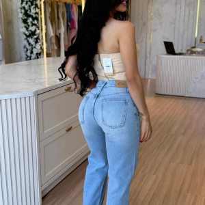 CALÇA WIDE LEG JEANS LIA