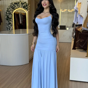 VESTIDO SAFIRA AZUL CÉU