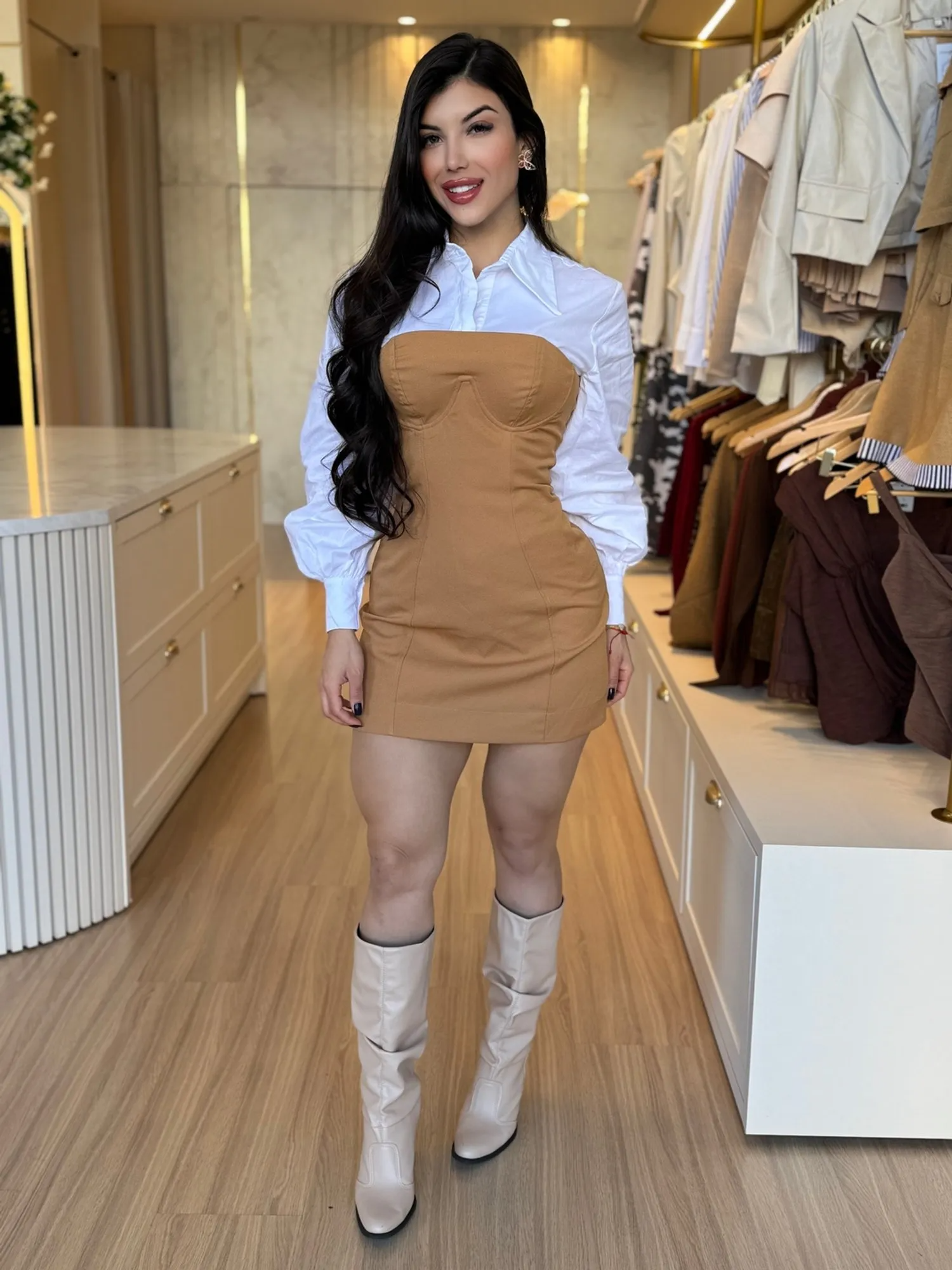 CONJUNTO GRETA CARAMELO