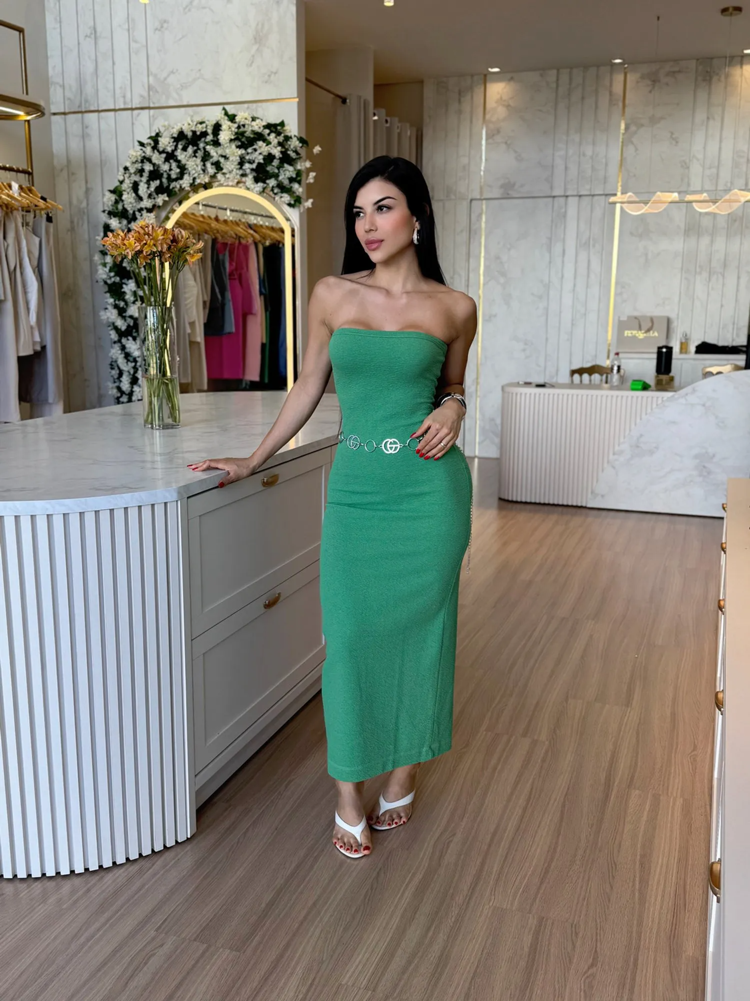 VESTIDO MID MONIQUE VERDE