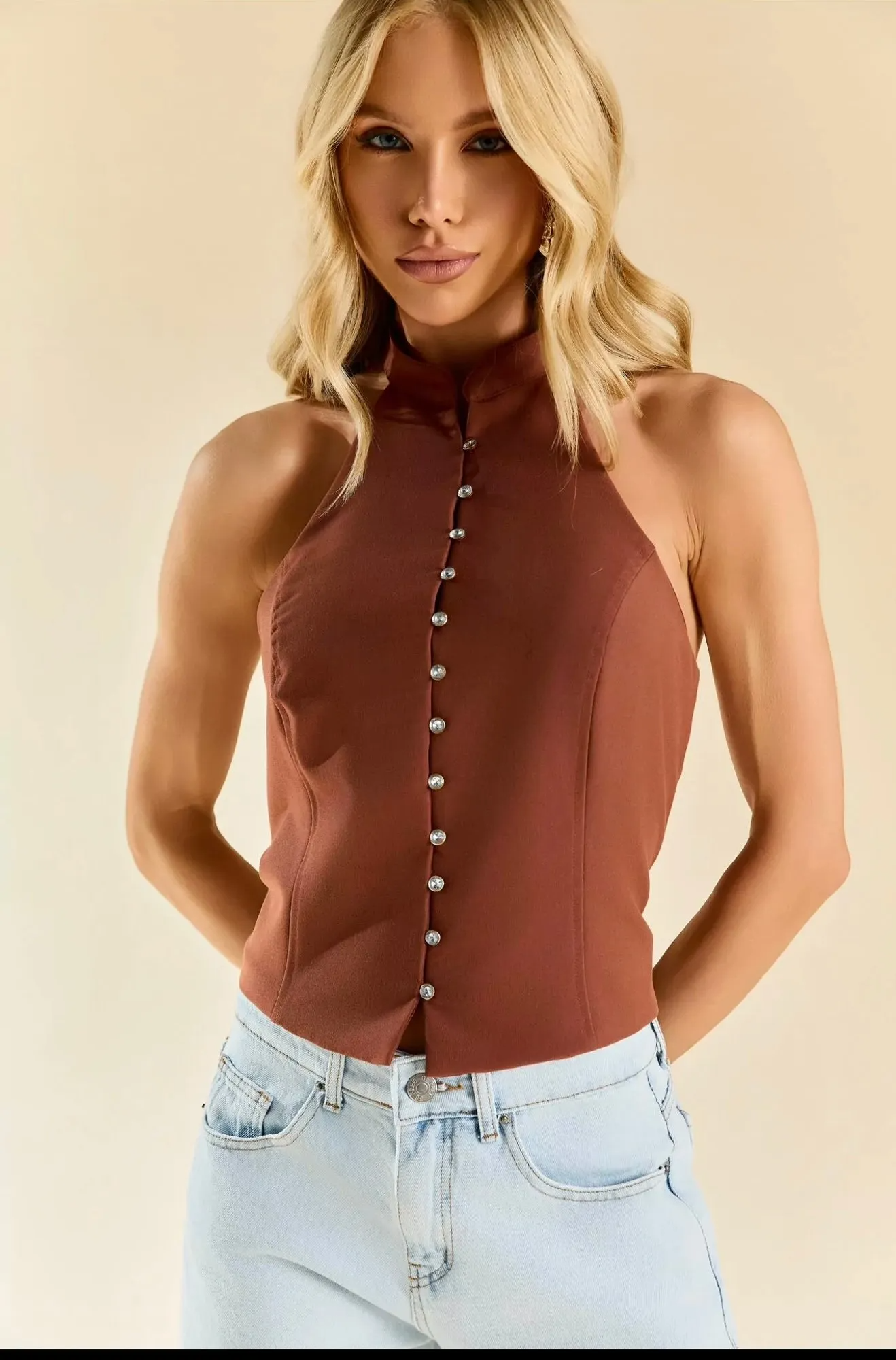 BLUSA ACÁCIA MARROM