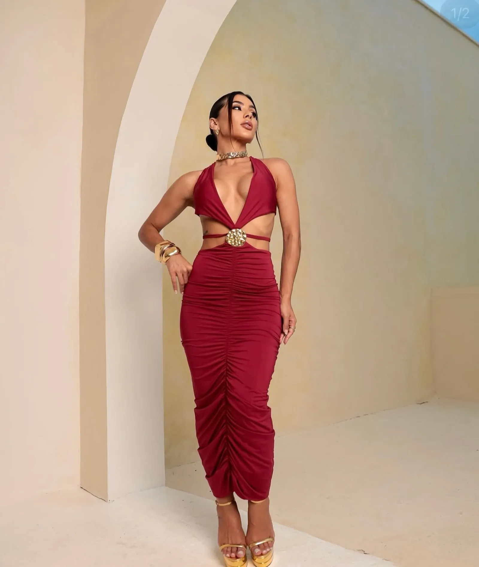 VESTIDO PARIS BORDÔ